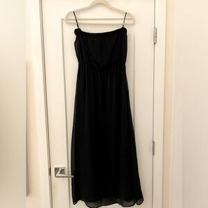 Forever 21 strapless maxi dress black medium